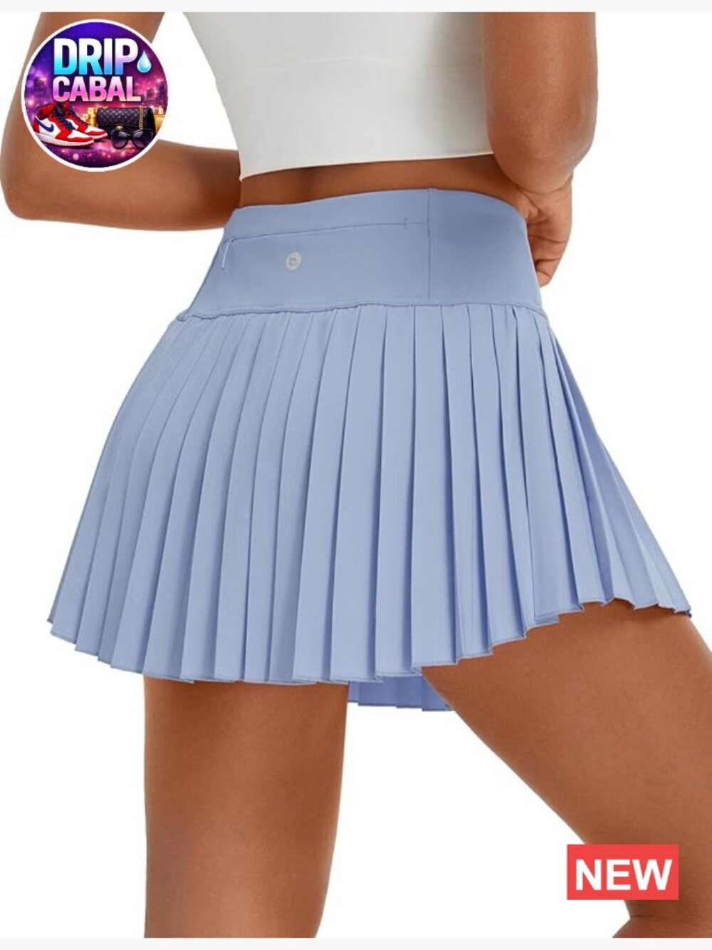 Pleated Tennis Skirt with Shorts High Waisted Athletic Golf Skort Zipper Pockets